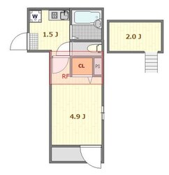 蓮沼駅 徒歩4分 3階の物件間取画像